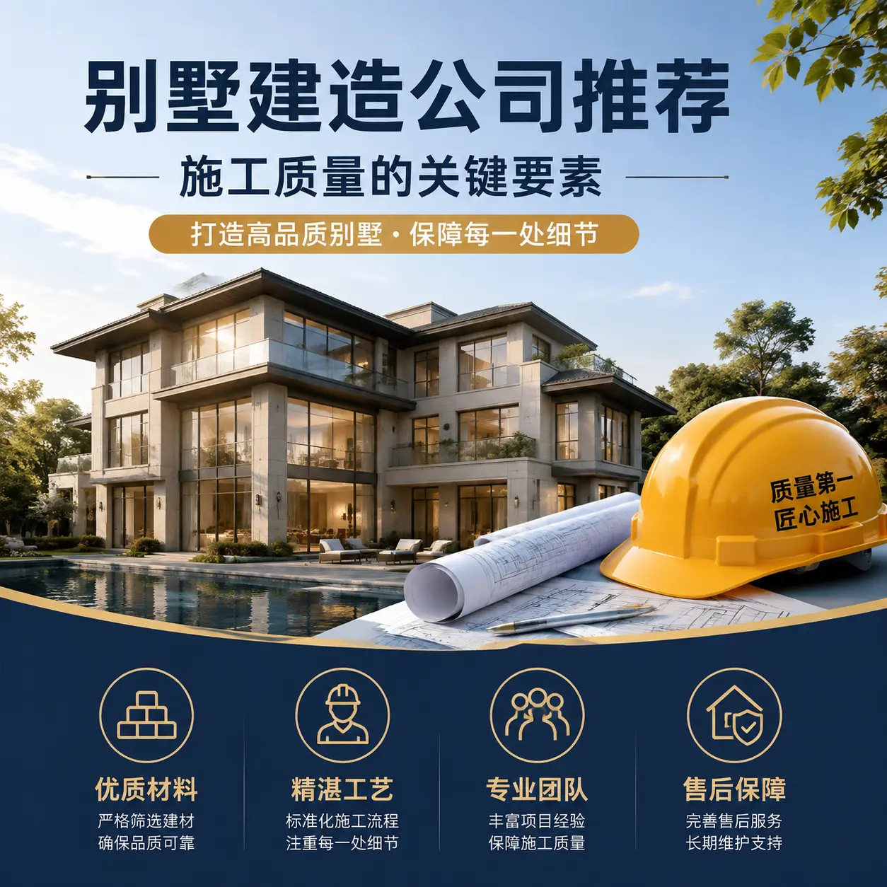 别墅建造公司推荐： 大方 施工质量的关键要素