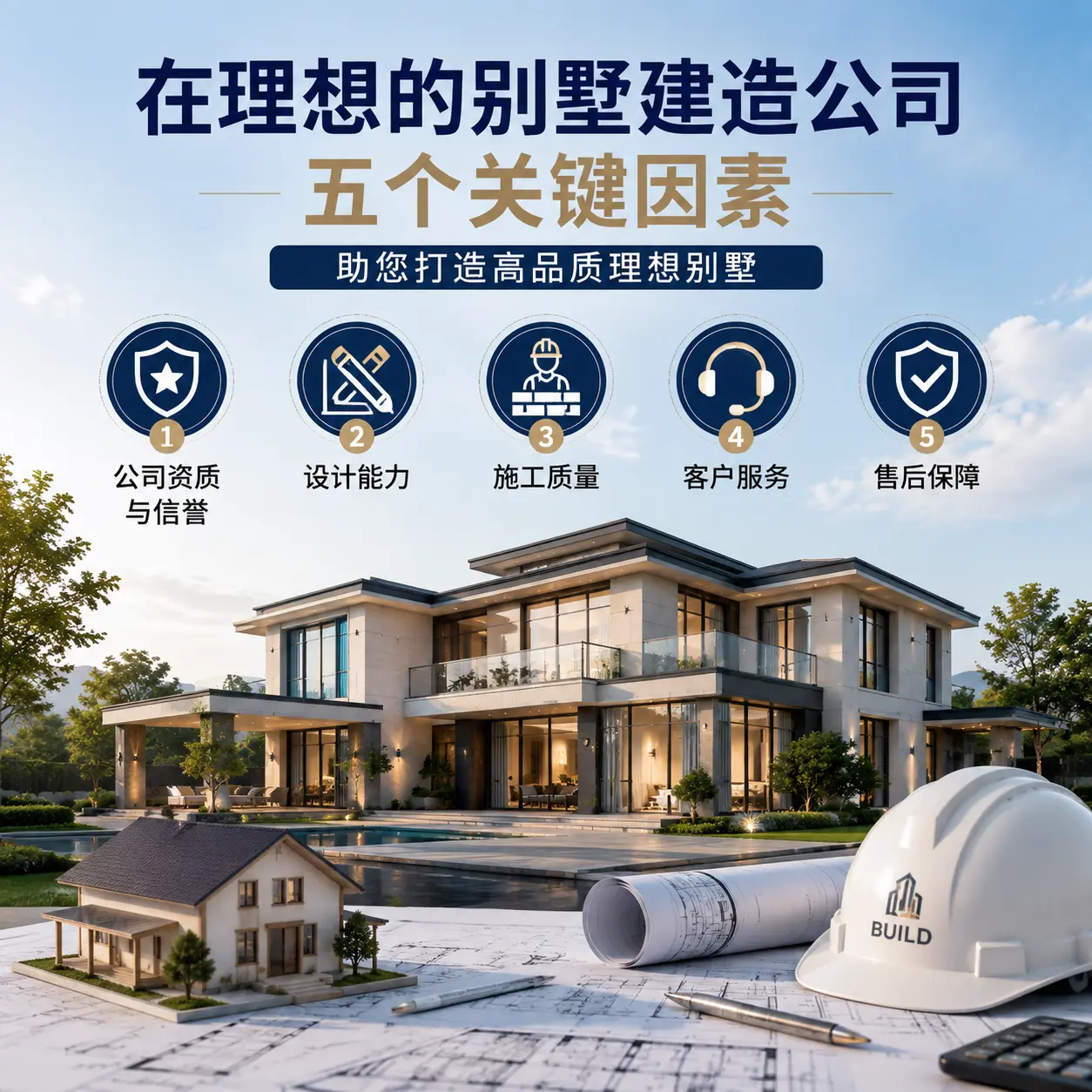 在 大方 找到理想别墅建造公司的五个关键因素