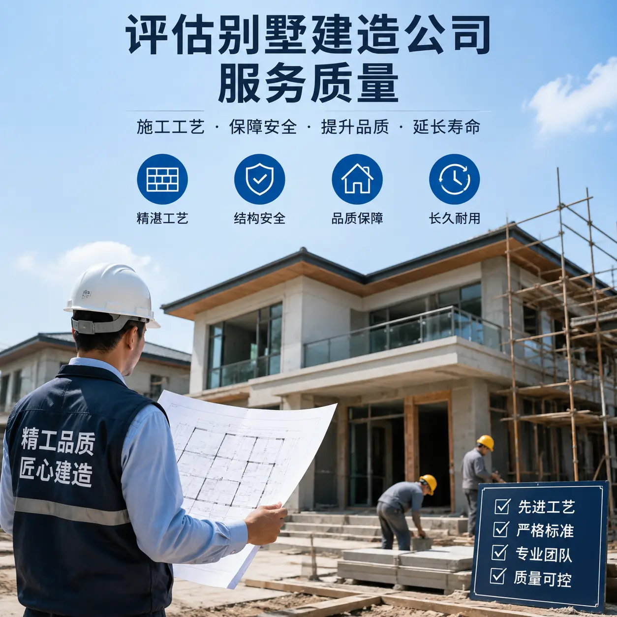 如何评估 大方 别墅建造公司的服务质量？