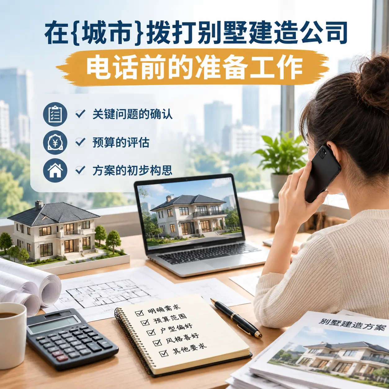 在大方拨打别墅建造公司电话前的准备工作