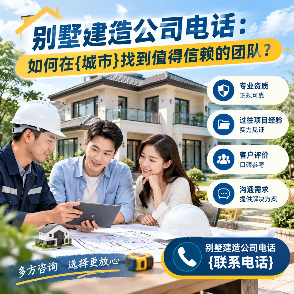 别墅建造公司电话:如何在大方找到值得信赖的团队?