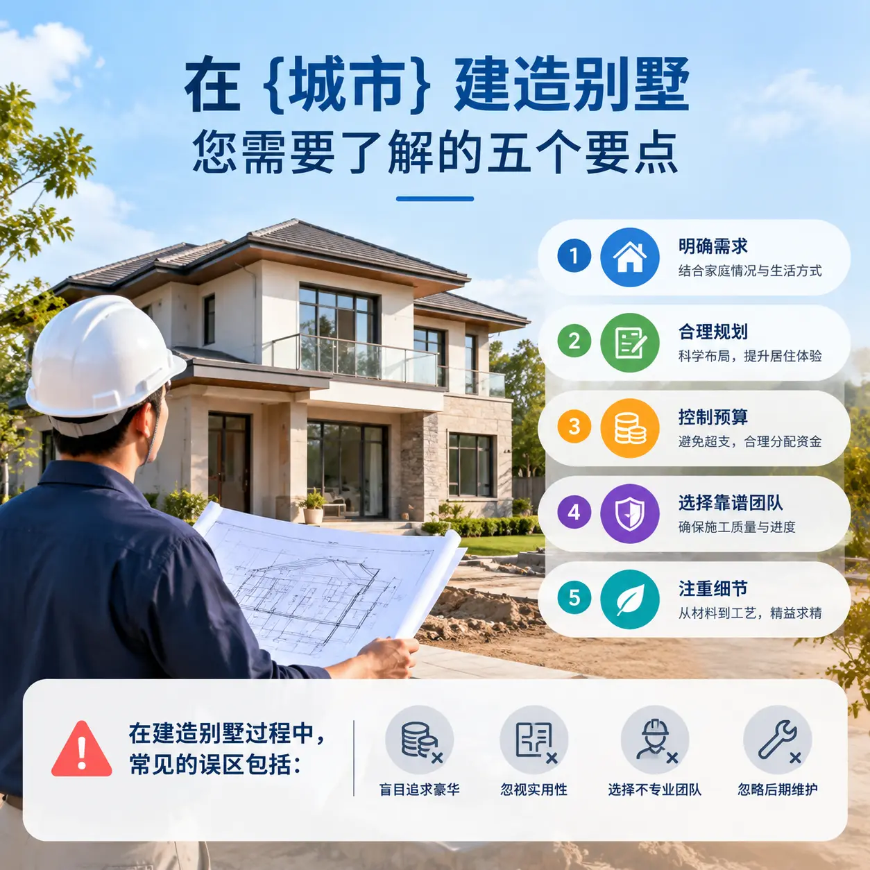 在 大方 建造别墅，您需要了解的五个要点
