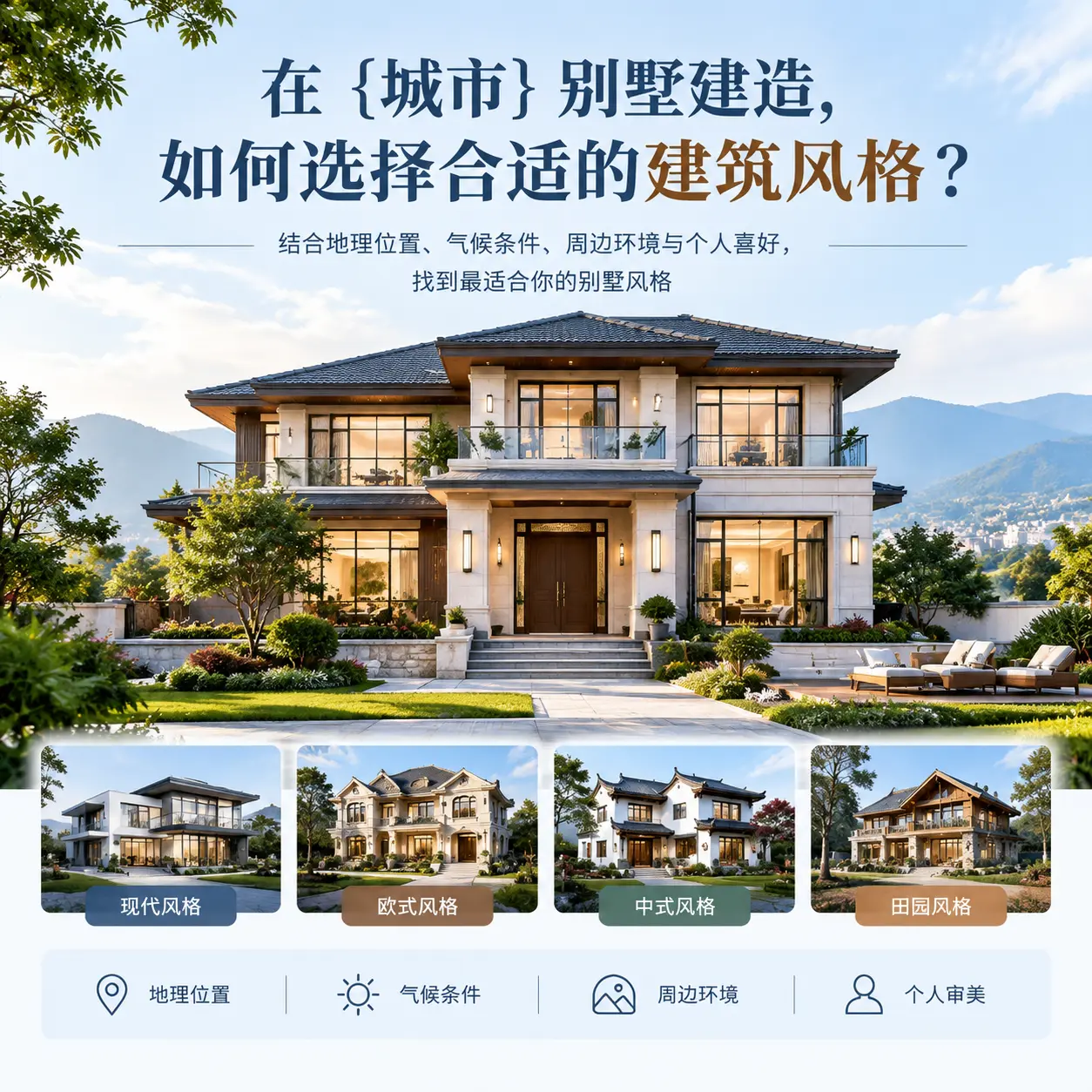 在 大方 别墅建造,如何选择合适的建筑风格?