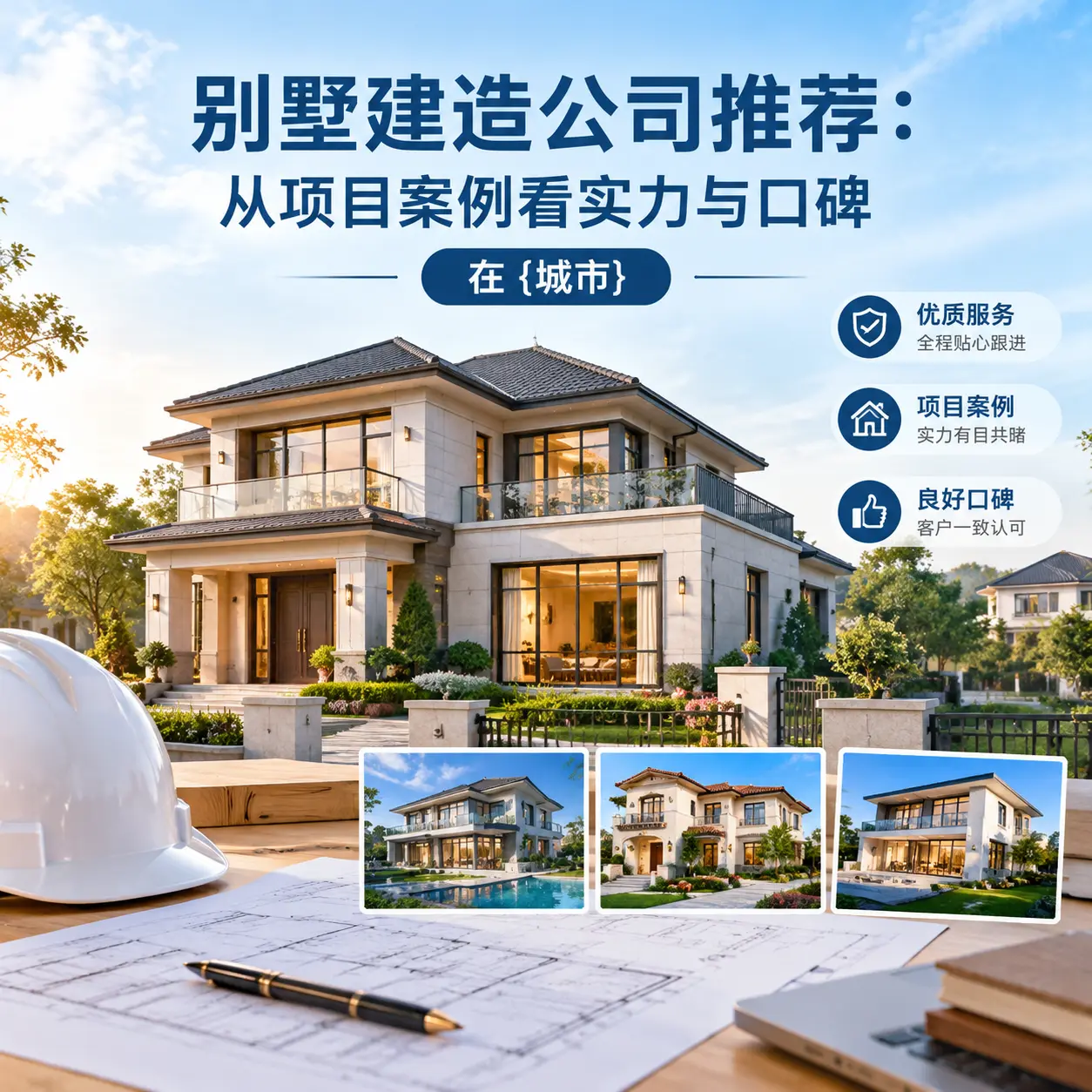 别墅建造公司推荐:从项目案例看实力与口碑在 大方